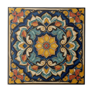 Vintage Art Nouveau Deco Majolica Bloemenkunstenaa Tegeltje