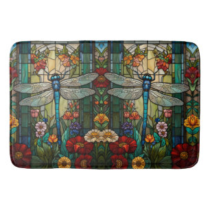Vintage art nouveau libelle boho chic badmat