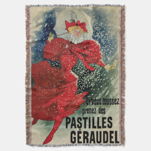 Vintage Art Nouveau Pastilles Geraudel Hoestdrankj Deken