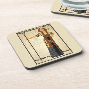 Vintage Art Nouveau Richard Strauss-Woche, München Bier Onderzetter