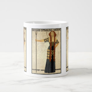 Vintage Art Nouveau Richard Strauss-Woche, München Extra Grote Beker