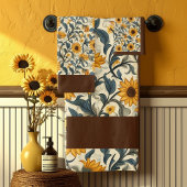 Vintage Art Nouveau Sunflower Pattern