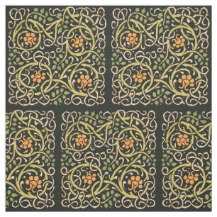 Vintage Arts and Crafts bloempatroon Roycroft Stof
