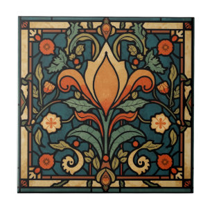 Vintage Arts & Crafts ambachtsstijl, Mission-stijl Tegeltje