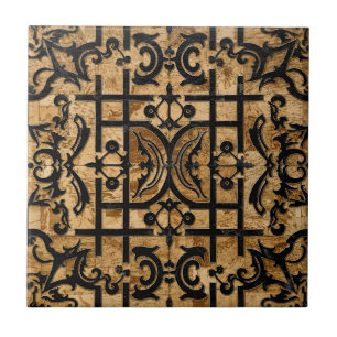 Vintage Arts & Crafts ambachtsstijl, Mission stijl Tegeltje