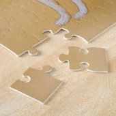 Vintage Asian Borzoi Art Puzzle (Côté)