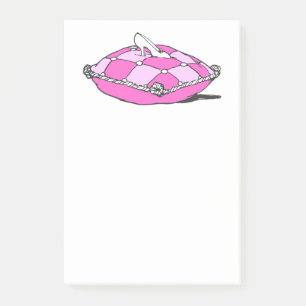 Vintage Assepoester Slipper op Roze Pillow Sticky Post-it® Notes