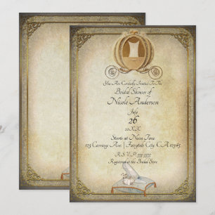 Vintage Assepoester, Vrijgezellenfeest met schuifr Kaart