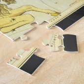 Vintage Astrologie Steenbok Sterrenbeeld Dierenrie Legpuzzel (Zijkant)