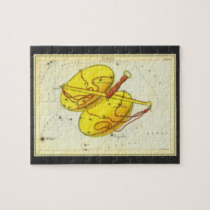 Vintage Astrologie Weegschaal Sterrenbeeld Dierenr Legpuzzel