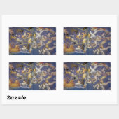 Vintage Astronomie Hemelconstellaties Fresco Rechthoekige Sticker (Vel)