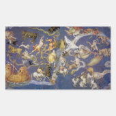Vintage Astronomie Hemelconstellaties Fresco Rechthoekige Sticker (Voorkant)