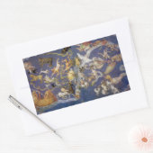 Vintage Astronomie Hemelconstellaties Fresco Rechthoekige Sticker (Envelop)