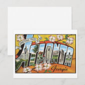 Vintage Atlanta Briefkaart (Voorkant / Achterkant)