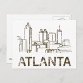 Vintage Atlanta Briefkaart (Voorkant / Achterkant)