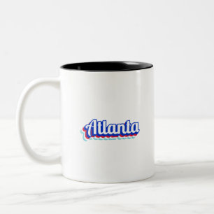 Vintage Atlanta Tweekleurige Koffiemok