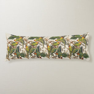 Vintage Audubon Carolina Parkiet Vogelkunst Lichaamskussen