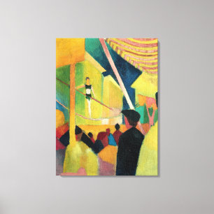 Vintage August Macke Tightrope Walker Canvas Afdruk
