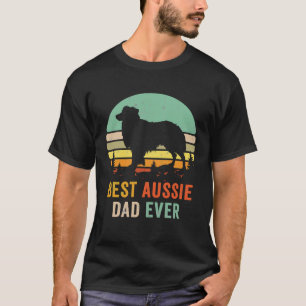 Vintage Aussie Shepherd Papa Beste vader ooit Auss T-shirt