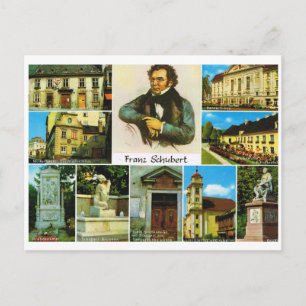 Vintage Austria, Places linked to Franz Schubert Briefkaart