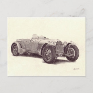 Vintage-auto: Alpha Romeo 8C Briefkaart