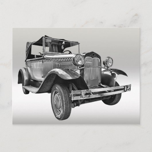 Vintage-auto Briefkaart (Voorkant)