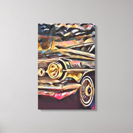 Vintage-auto Canvas Afdruk