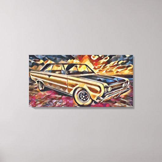 Vintage-auto Canvas Afdruk (Voorkant)
