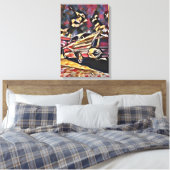 Vintage-auto Canvas Afdruk (Insitu (Slaapkamer))