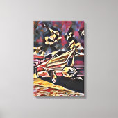 Vintage-auto Canvas Afdruk (Voorkant)
