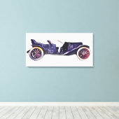 Vintage-auto Canvas Afdruk (Insitu (Houten vloer))