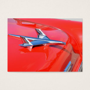 Vintage Auto Hood Ornament Vliegtuig Visitekaartjes
