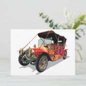 Vintage-auto Kaart (Staand voorkant)