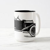 Vintage auto koffie mok (Voorkant rechts)