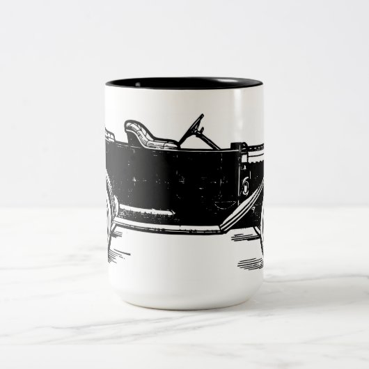 Vintage auto koffie mok (Center)