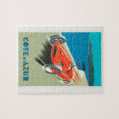 Vintage-auto. Legpuzzel (Horizontaal)