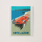 Vintage-auto. Legpuzzel (Verticaal)