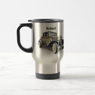 Vintage-auto - Naam toevoegen - Koffie Reisbeker