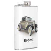 Vintage-auto - Naam toevoegen - Kolf Heupfles (Rechts)