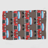Vintage-auto op golfhanddoek (Horizontaal)