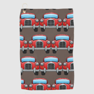 Vintage-auto op golfhanddoek
