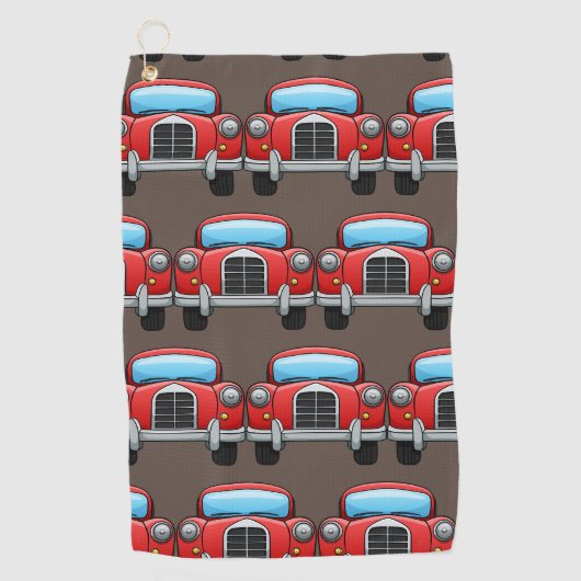 Vintage-auto op golfhanddoek (Voorkant)
