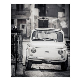 Vintage-auto Perfect Poster | Fiat 500 | Rome Ital