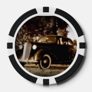 Vintage auto poker chipset pokerchips