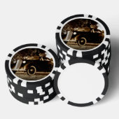 Vintage auto poker chipset pokerchips (Opstapeling)