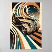 Vintage-auto Poster (Voorkant)
