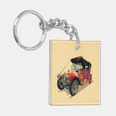 Vintage-auto Sleutelhanger (Voorkant Links)