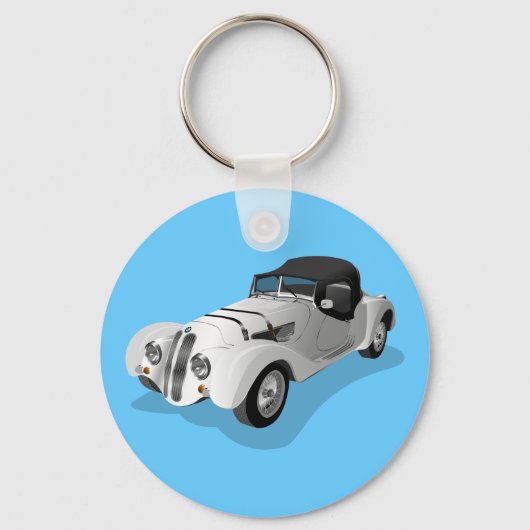 Vintage-auto Sleutelhanger (Voorkant)