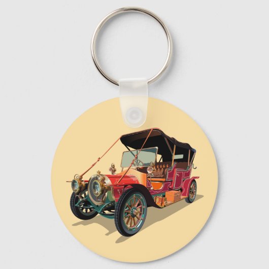 Vintage-auto Sleutelhanger (Voorkant)
