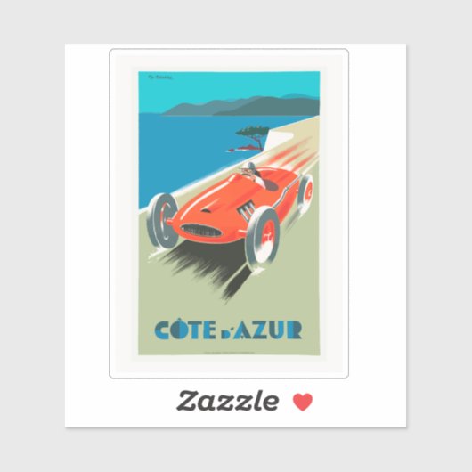 Vintage-auto. Sticker (Vel)